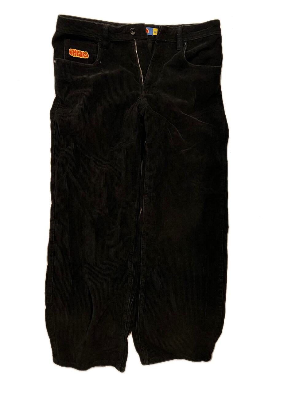 Empyre Loose Black Corduroy Pants Mens 33x28